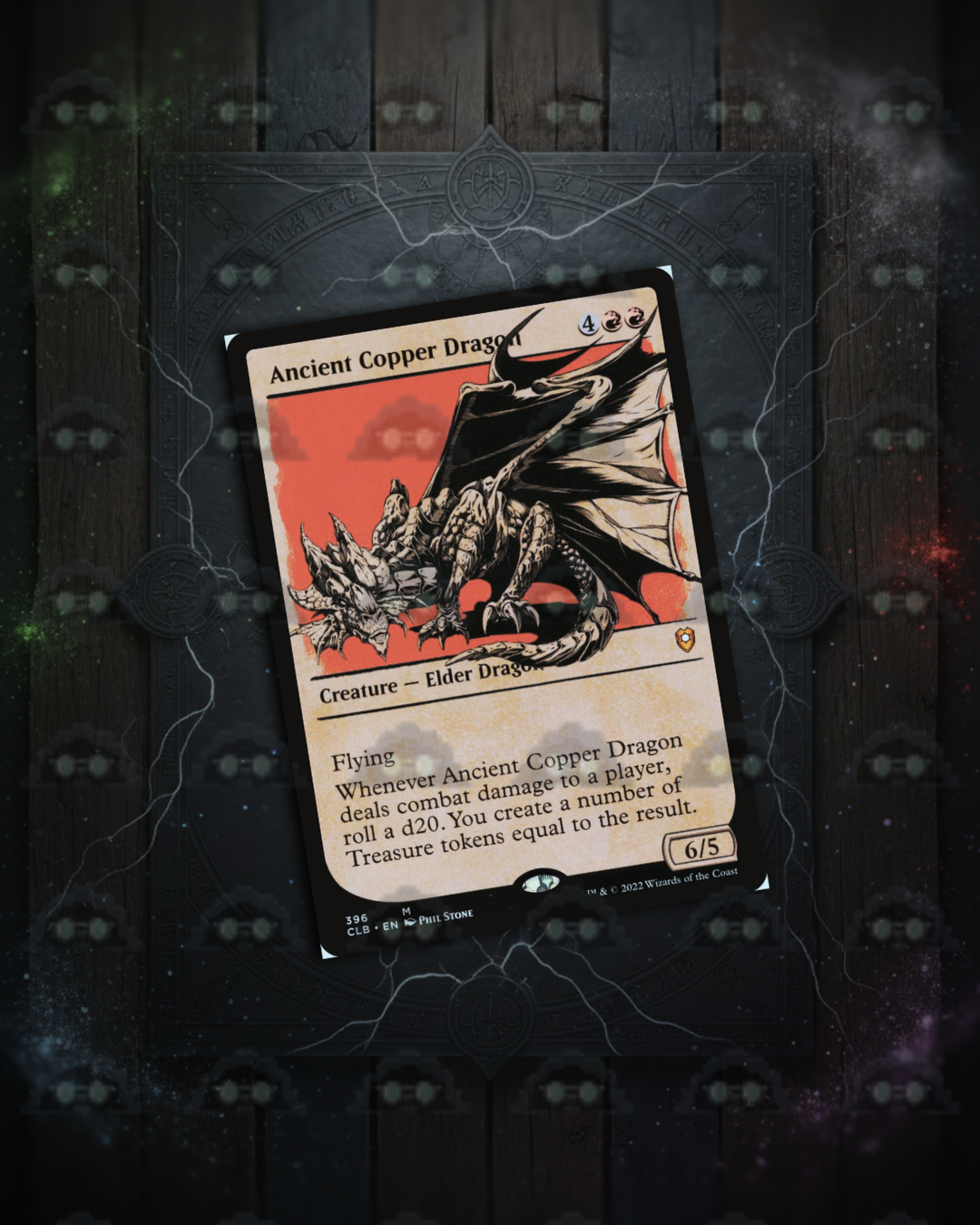 ANCIENT BRONZE DRAGON BORDERLESS #369 (Magic The Gathering)