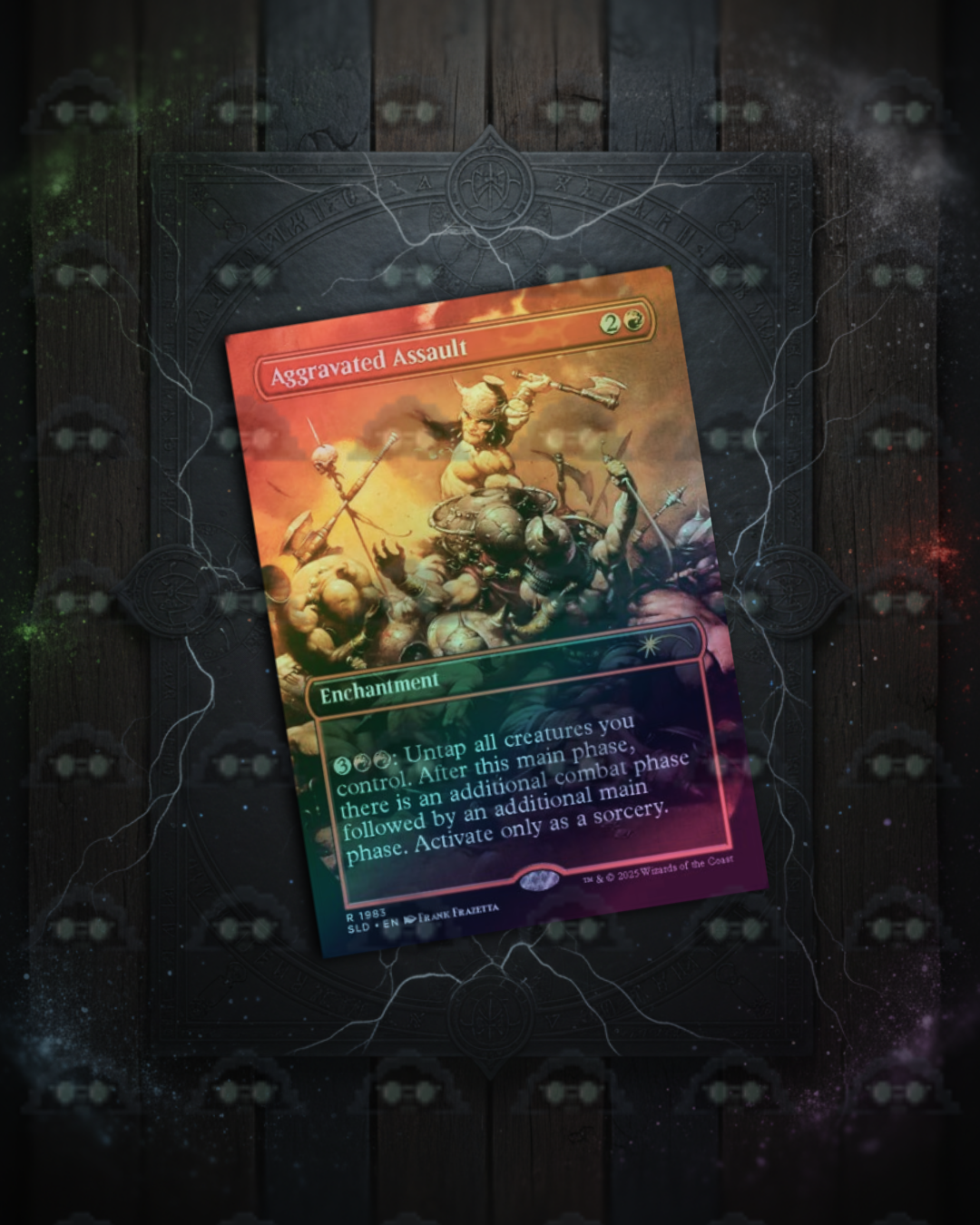 AGGRAVATED ASSAULT #1983, single, foil (Magic The Gathering)