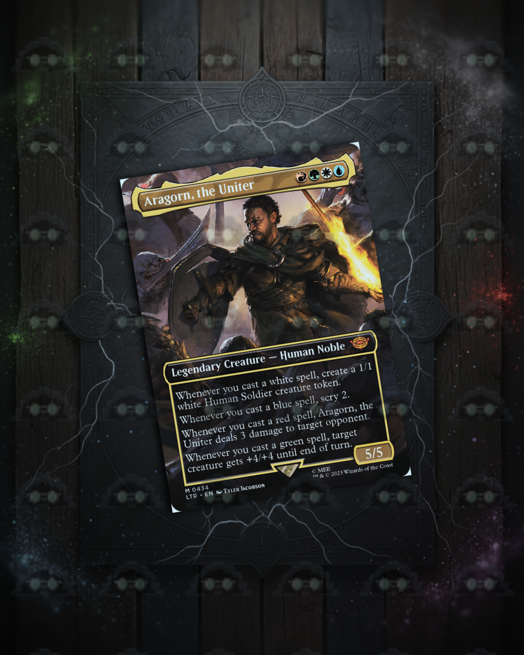 ARAGORN THE UNITER, BORDERLESS #434, single, no foil (Magic The gathering)