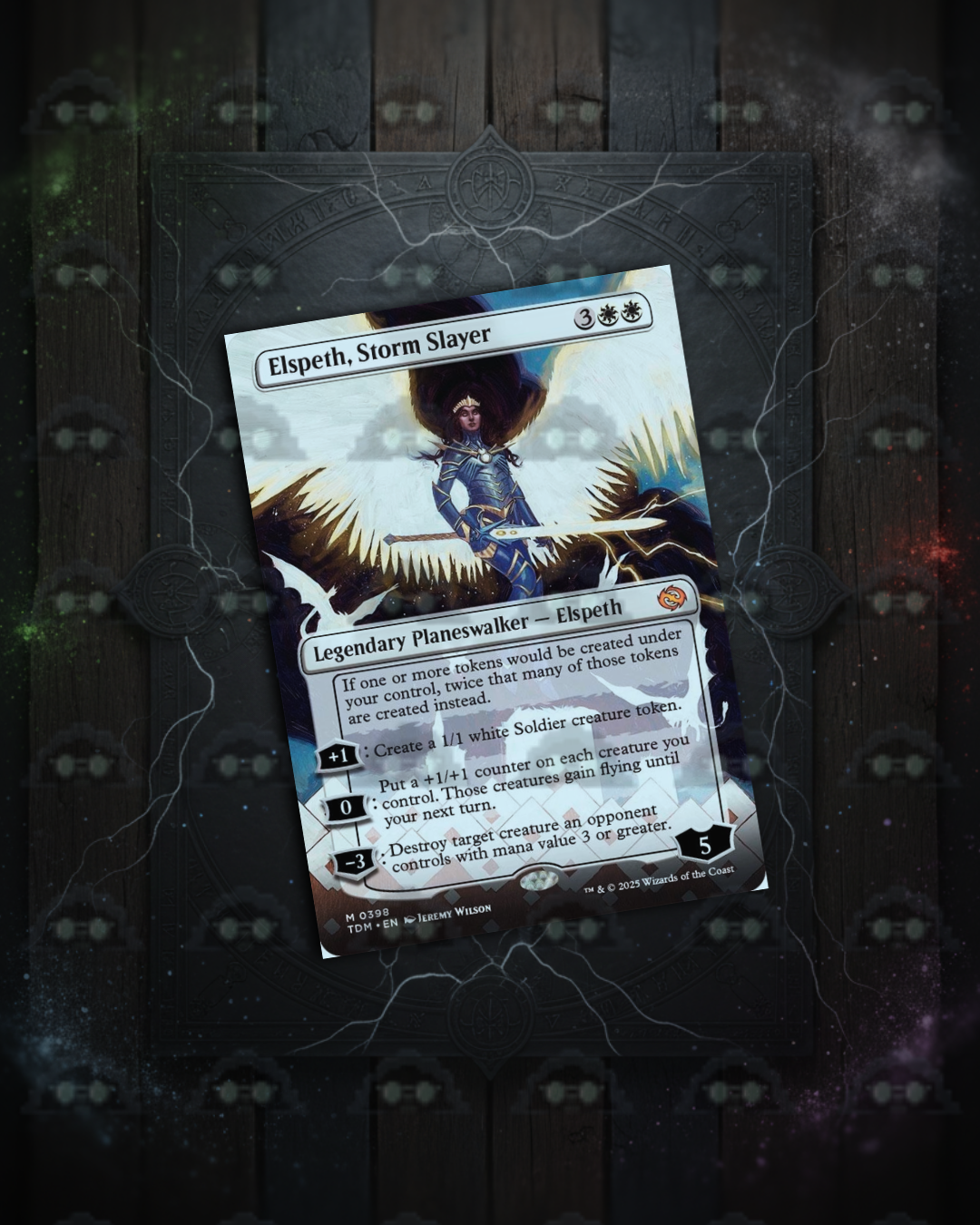 ELSPETH STORM SLAYER BORDERLESS, single, no foil (Magic The gathering)