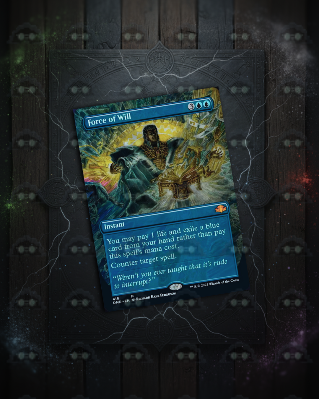 FORCE OF WILL BORDERLESS, single, no foil (Magic The Gathering)