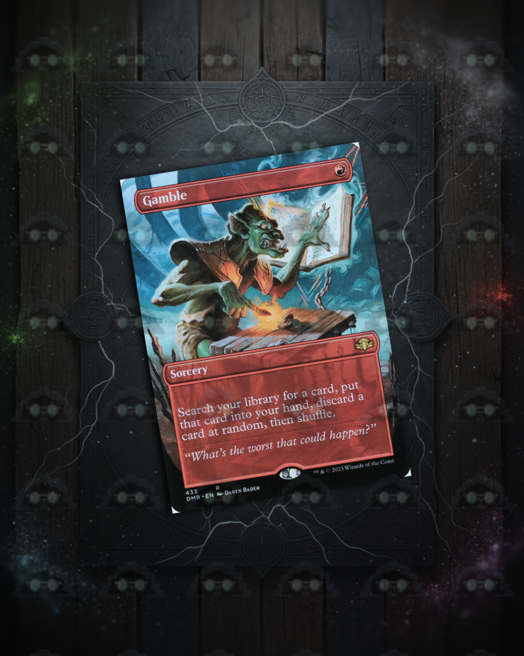 GAMBLE BORDERLESS, single, no foil (Magic The Gathering)