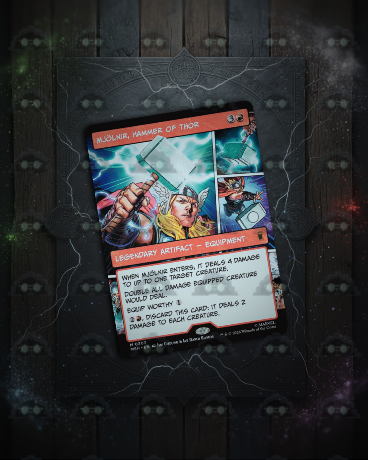 Mjolnir Hammer of Thor Showcase (Magic The Gathering)