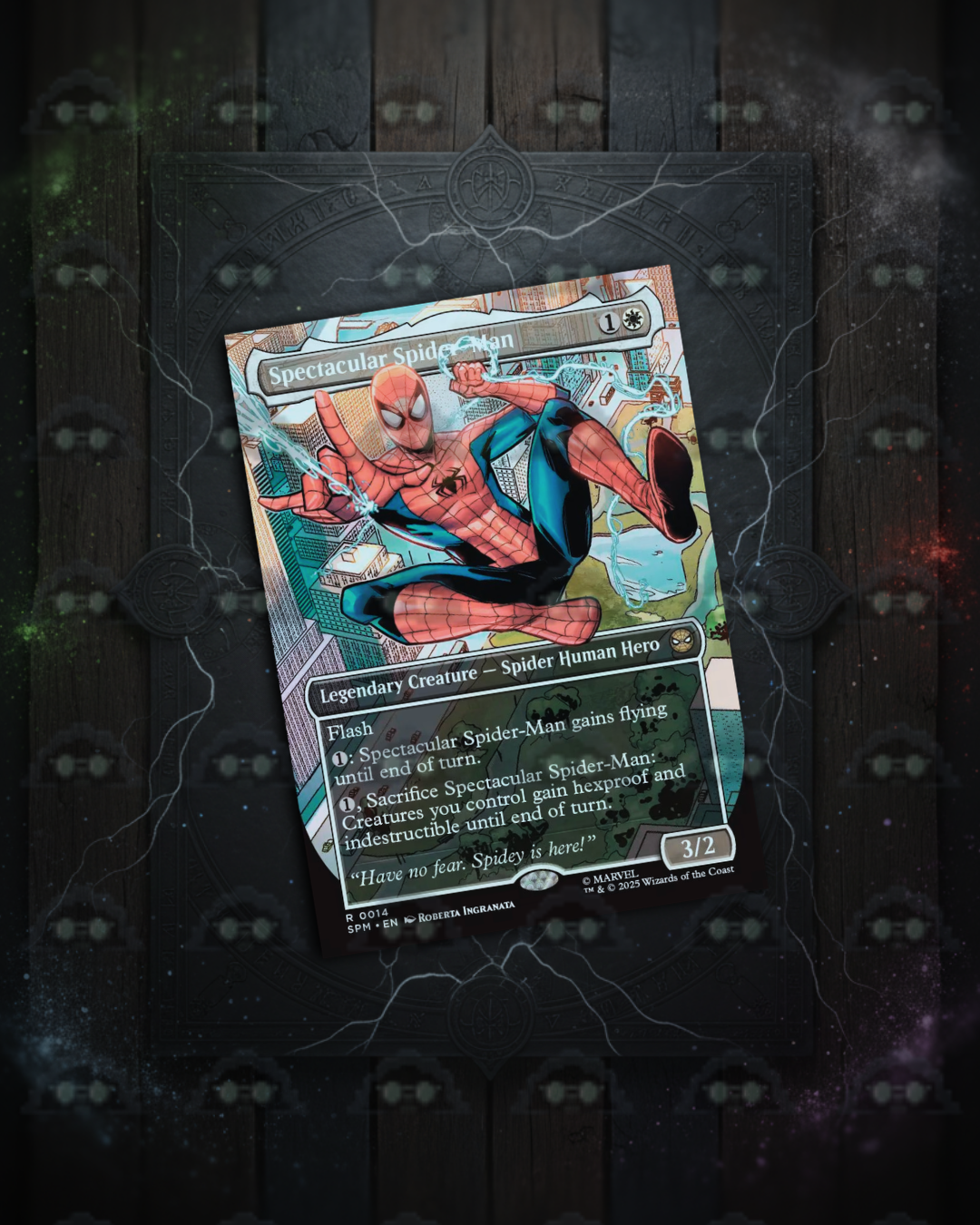 SPECTACULAR SPIDERMAN BORDERLESS, single, no foil (Magic The Gathering)