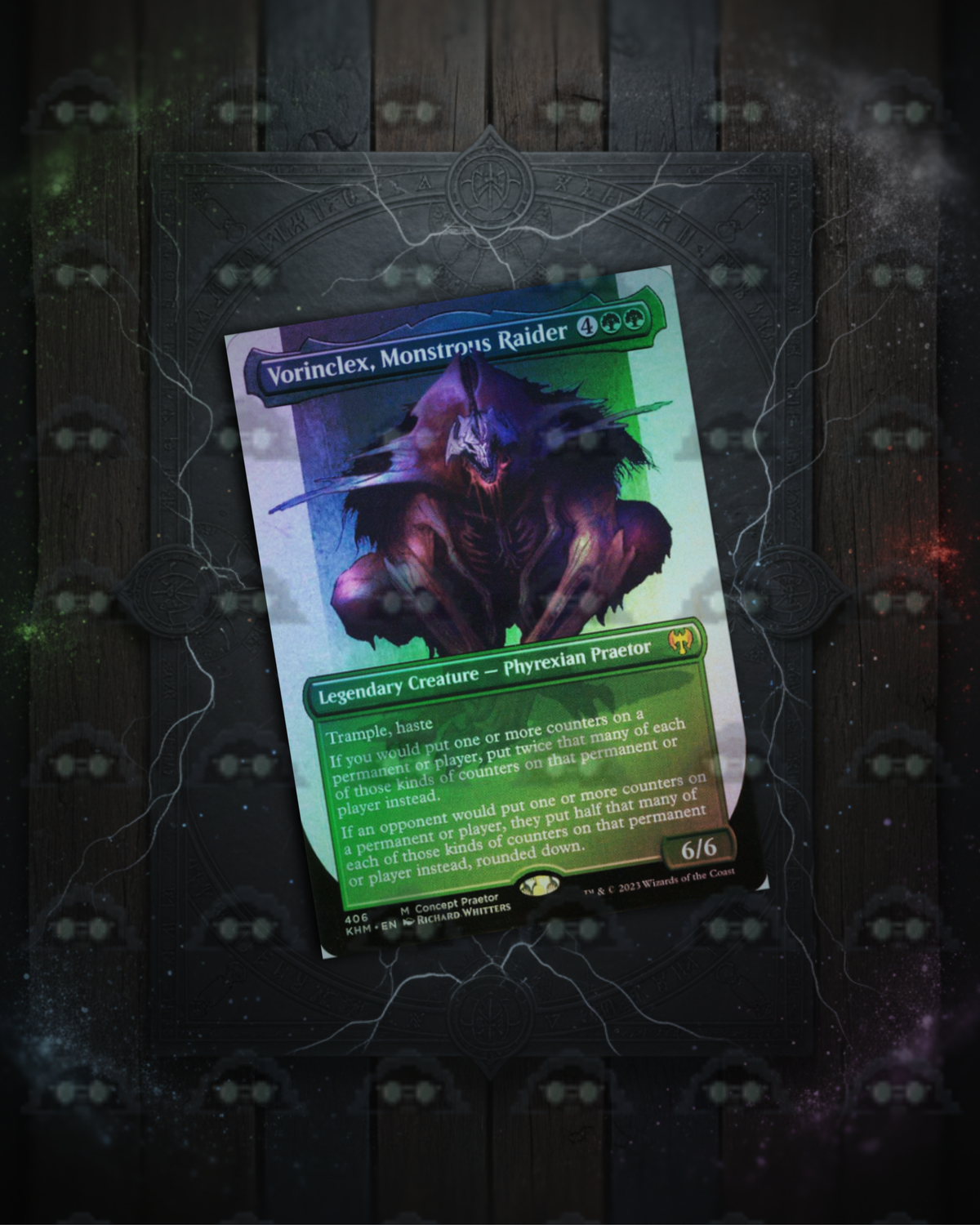Vorinclex Monstrous Raider , Borderless (#406) (Magic The Gathering)